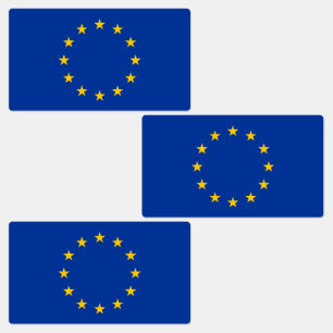 Vlag van de Europese Unie Labels