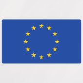 Vlag van de Europese Unie Labels (Design 1)