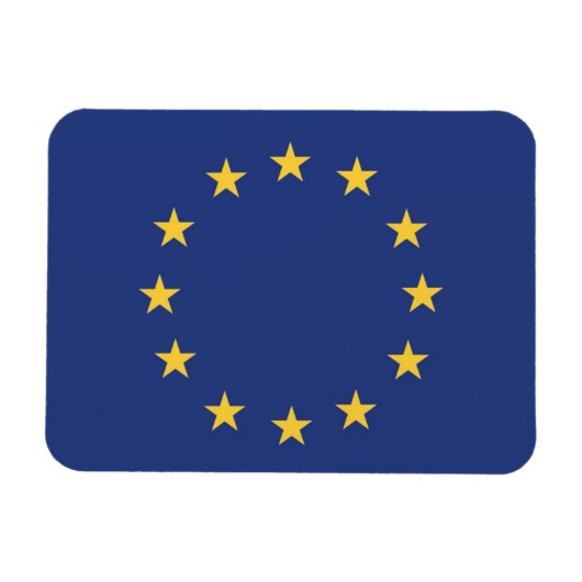 Vlag van de Europese Unie Magneet (Horizontaal)