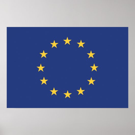Vlag van de Europese Unie Poster (Voorkant)