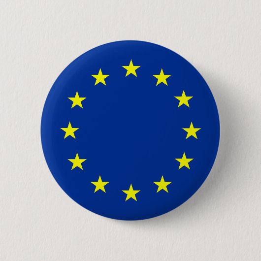 vlag van de europese unie ronde button 5,7 cm (Voorkant)