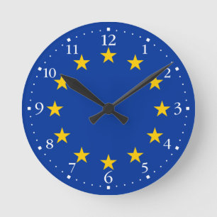 Vlag van de Europese Unie Ronde Klok