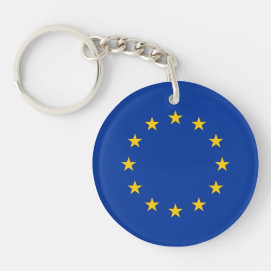 Vlag van de Europese Unie Sleutelhanger (Voorkant)