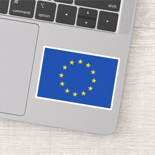 Vlag van de Europese Unie Sticker (Detail)