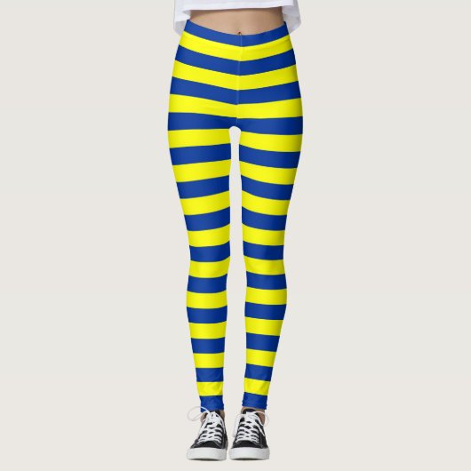 Vlag van de Europese Unie Strepen Patroon Symbool  Leggings (Voorkant)