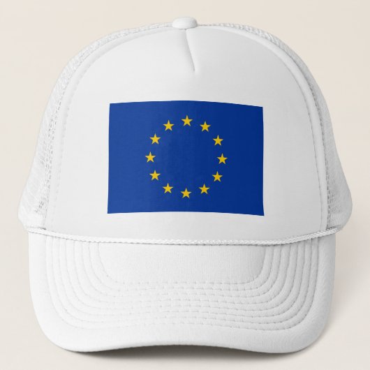 Vlag van de Europese Unie Trucker Pet (Voorkant)