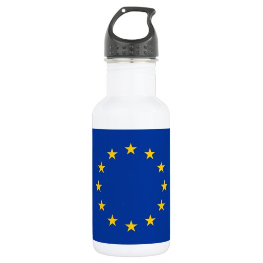 Vlag van de Europese Unie Waterfles (Voorkant)