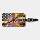 Vlag van de exploitant van de toren bagagelabel (Voorkant horizontaal)