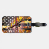 Vlag van de exploitant van de toren bagagelabel (Achterkant horizontaal)