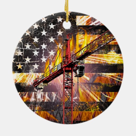 Vlag van de exploitant van de toren keramisch ornament (Achterkant)