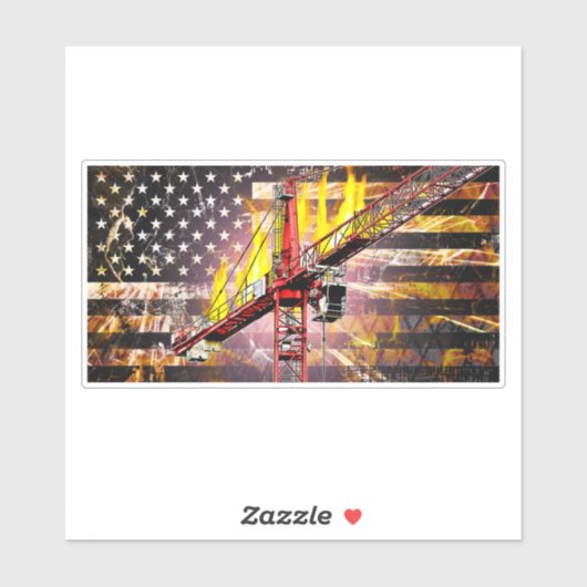 Vlag van de exploitant van de toren sticker (Vel)