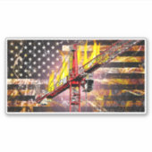 Vlag van de exploitant van de toren sticker (Voorkant)