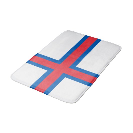 vlag van de Faeröer Badmat (Gekanteld)