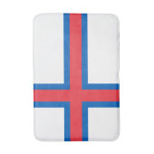 vlag van de Faeröer Badmat (Voorkant Verticaal)