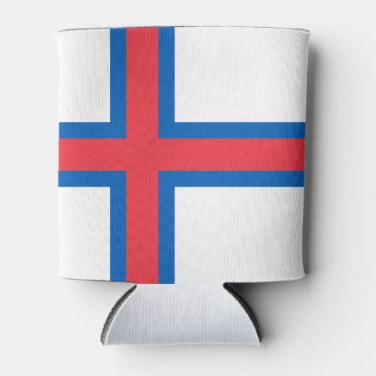 vlag van de Faeröer Blikjeskoeler (Voorkant)