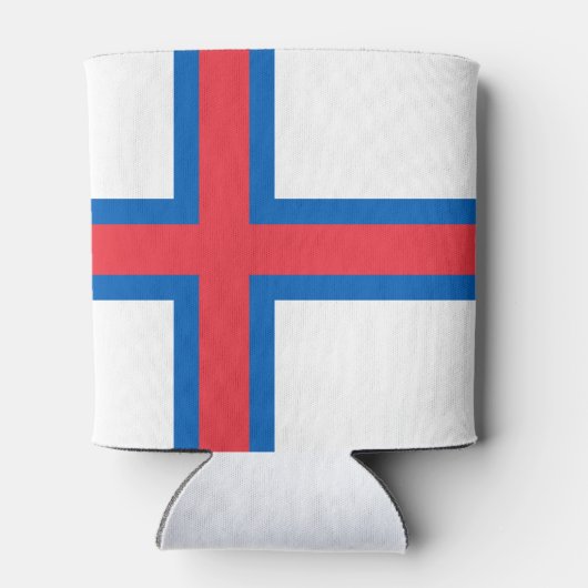 vlag van de Faeröer Blikjeskoeler (Achterkant)