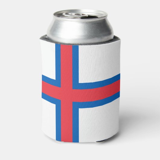 vlag van de Faeröer Blikjeskoeler (Blikje Achterkant)