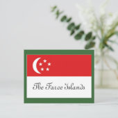 vlag van de Faeröer Briefkaart (Staand voorkant)