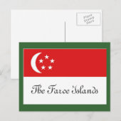 vlag van de Faeröer Briefkaart (Voorkant / Achterkant)