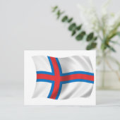 Vlag van de Faeröer Briefkaart (Staand voorkant)