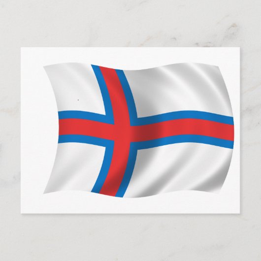 Vlag van de Faeröer Briefkaart (Voorkant)