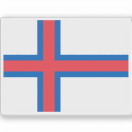 Vlag van de Faeröer, Denemarken Sticker