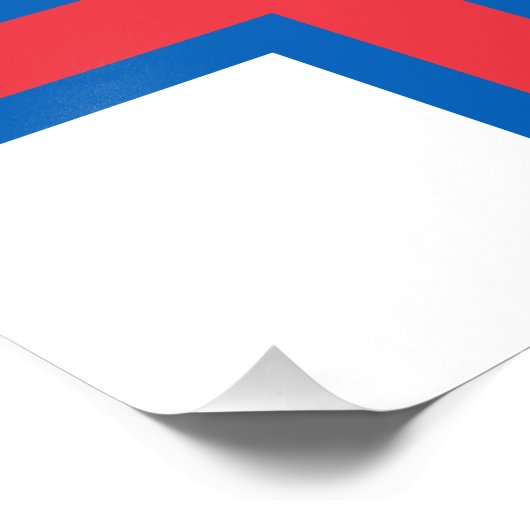 vlag van de Faeröer Foto Afdruk (Hoek)