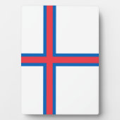 Vlag van de Faeröer Fotoplaat (voorkant)