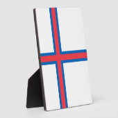 Vlag van de Faeröer Fotoplaat (Zijkant)