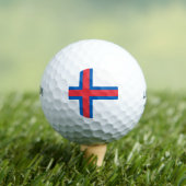 vlag van de Faeröer Golfballen (Insitu Shirt)