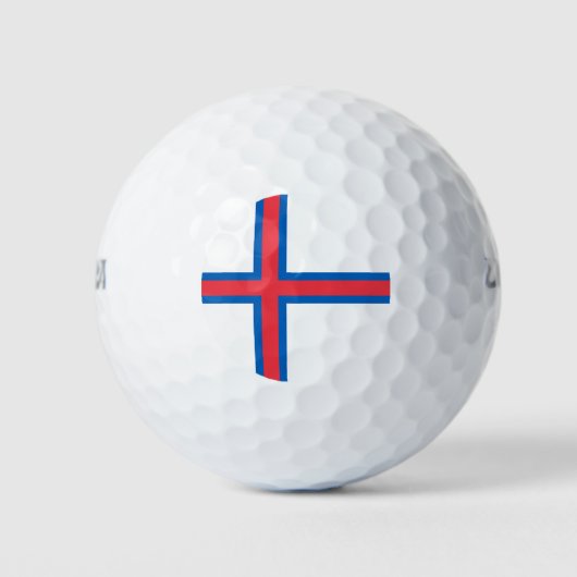 Vlag van de Faeröer Golfballen (Voorkant)