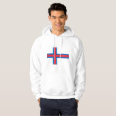vlag van de Faeröer Hoodie (Voorkant volledig)