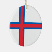 vlag van de Faeröer Keramisch Ornament (Rechts)