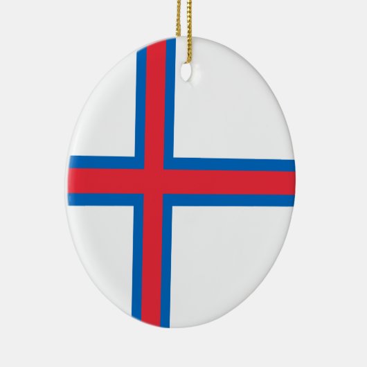 vlag van de Faeröer Keramisch Ornament (Rechts)