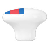 vlag van de Faeröer Keramische Knop (Zijkant)