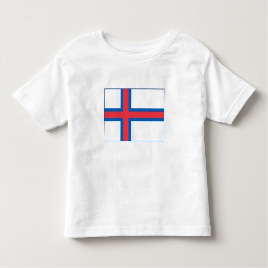 vlag van de Faeröer Kinder Shirts (Voorkant)