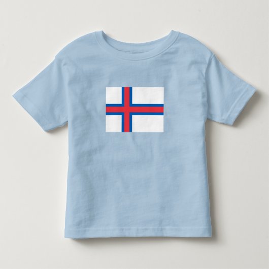 vlag van de Faeröer Kinder Shirts (Voorkant)