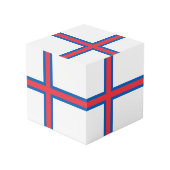 Vlag van de Faeröer Kubus (Achter hoekig)
