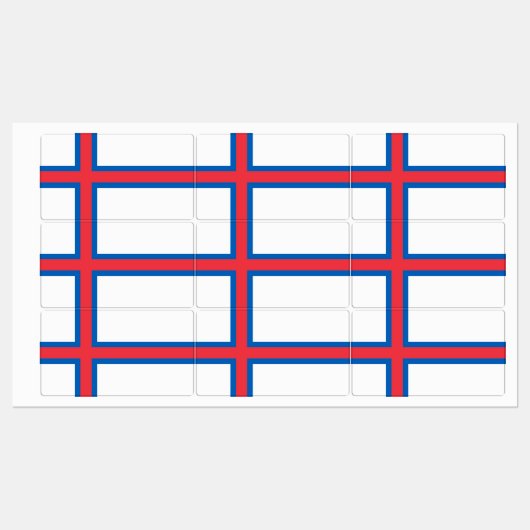 vlag van de Faeröer Labels (Vel)