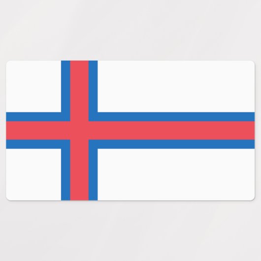 vlag van de Faeröer Labels (Design 1)