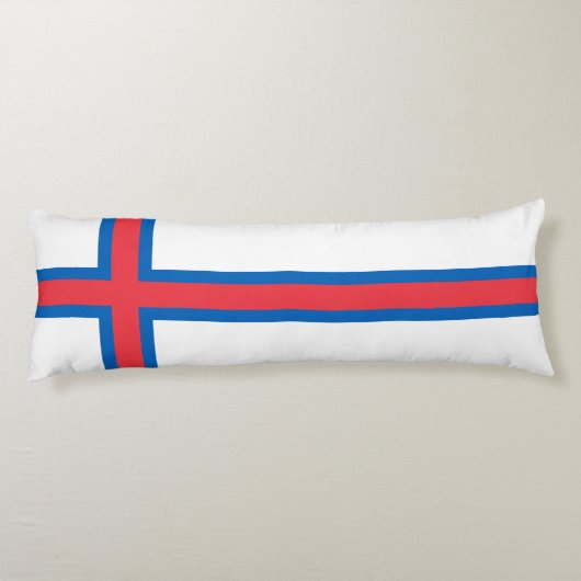 vlag van de Faeröer Lichaamskussen (Achterkant)