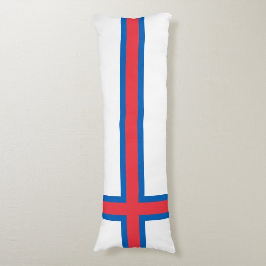 vlag van de Faeröer Lichaamskussen (Voorkant Verticaal)