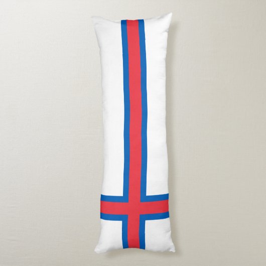 vlag van de Faeröer Lichaamskussen (Achterkant (Verticaal))