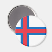 vlag van de Faeröer Magneet (Voorkant / Achterkant)
