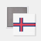 vlag van de Faeröer Magneet (Voorkant / Achterkant)