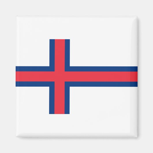 vlag van de Faeröer Magneet (Voorkant)