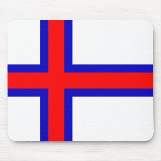 Vlag van de Faeröer Muismat (Voorkant)