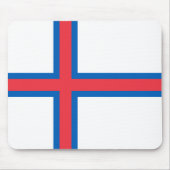 Vlag van de Faeröer Muismat (Voorkant)