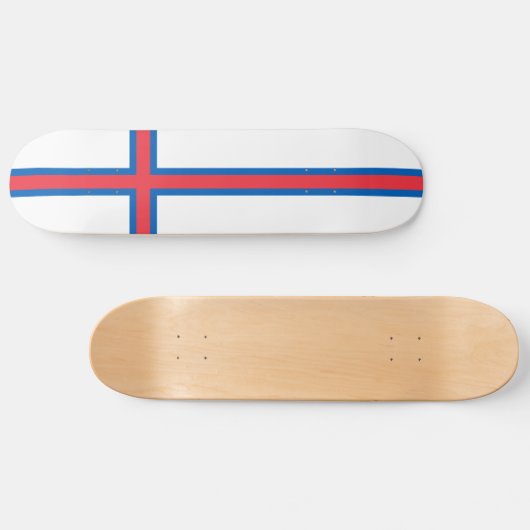 vlag van de Faeröer Persoonlijk Skateboard (Horizontaal)