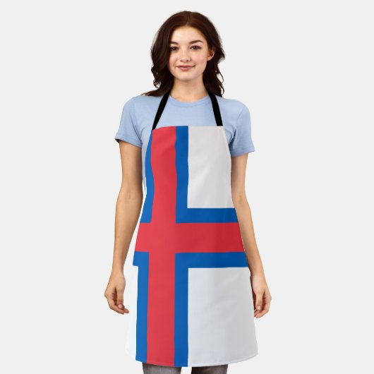 vlag van de Faeröer Schort (Gedragen)